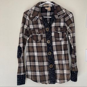 BKE plaid button-down